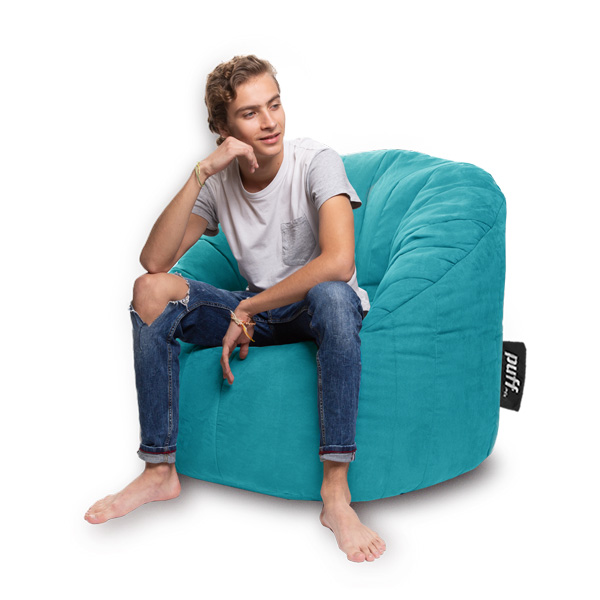 Sillón Puff Mx Acabado Gamuza Lounger