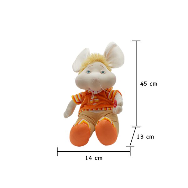 Topogigio Musical Mueve Boca Gigio Original Parlante Naranja