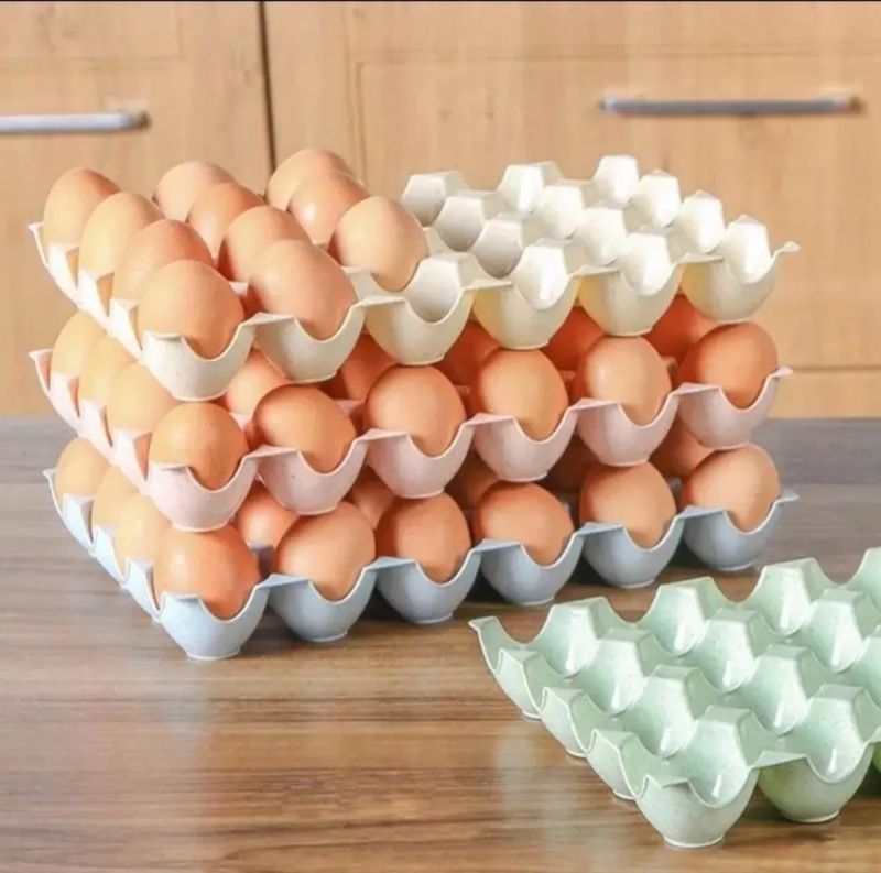 Organizador De Huevos Blanquillos Tupper Huevera Canasto