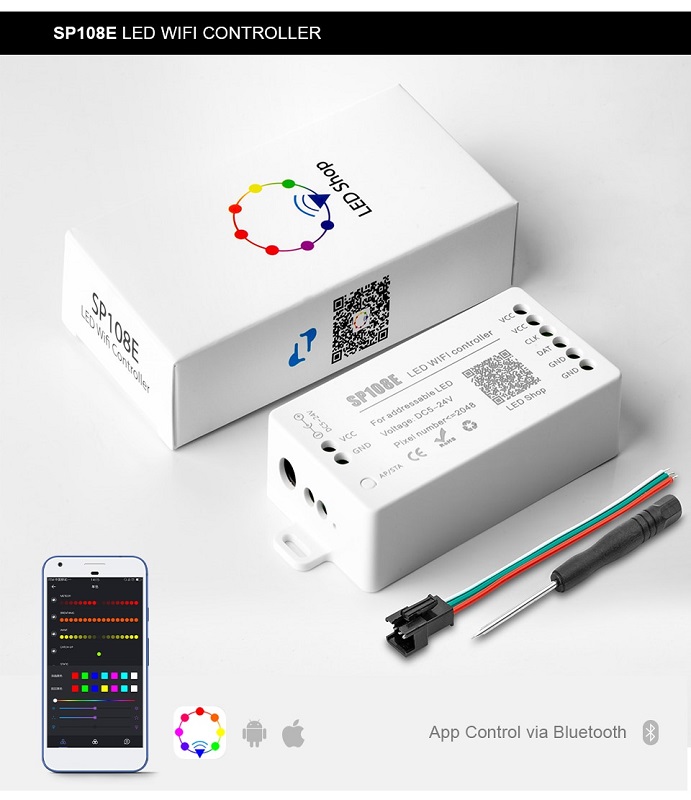 Controlador Ws2812 - Wifi Led Controller Sp108e Led Shop