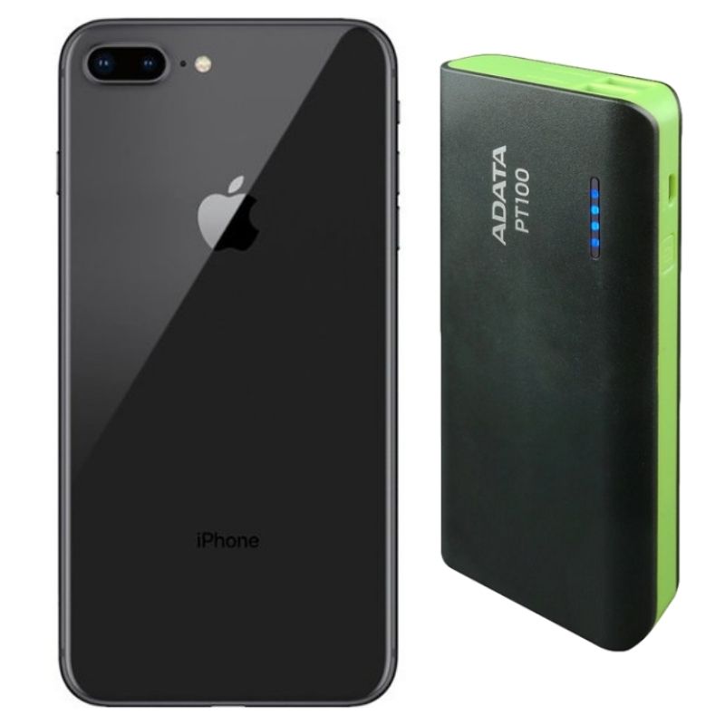 iPhone 8 Plus Reacondicionado Desbloqueado 256gb + Power Bank 10,000mah