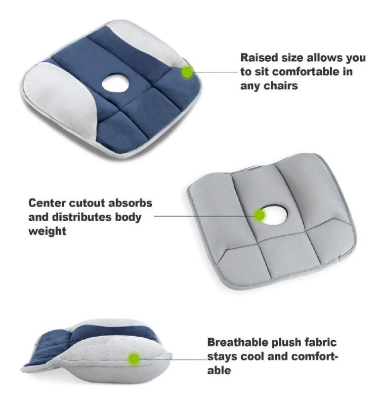 Cojín Asiento Ortopédico Soporte Corrector Postura Confort