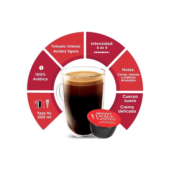 Café Nescafé Dolce Gusto Americano Amanecer Intenso 30 Cápsulas