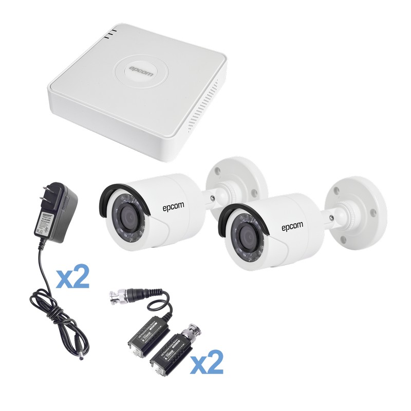 Kit de Vigilancia Epcom 1 DVR 2 Cámaras