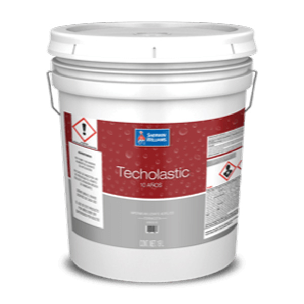 Cubeta de Impermeabilizante 10 AÑOS ROJO TECHOLASTIC SHERWIN WILLIAMS
