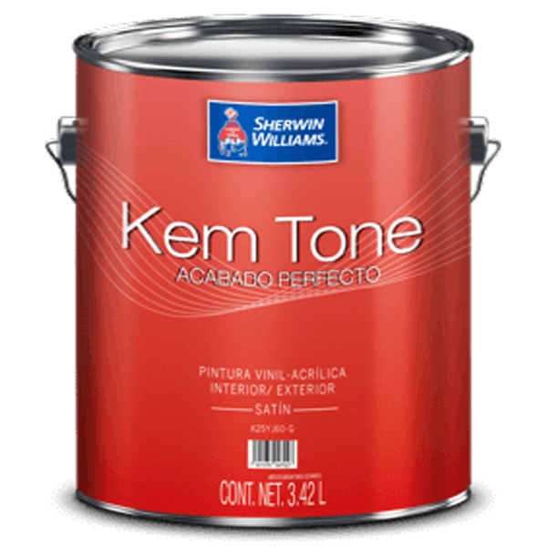 Galón de Pintura Vinílica SATIN BLANCO KEM TONE SHERWIN WILLIAMS