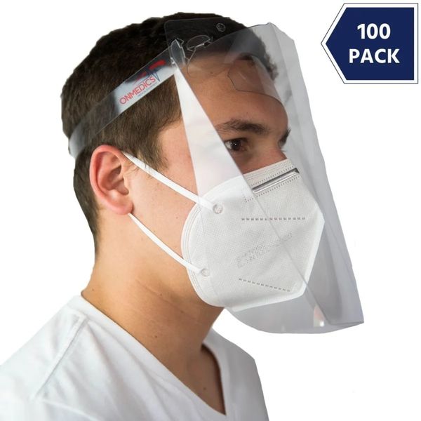 Careta Protector Facial Pet Mascarilla Calibre.20 100 Piezas