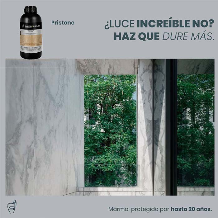 Sellador Protector Para Marmol Y Granito, Pristone para mármol y granito Protege la superficie de la humedad y de las manchas 4 litros