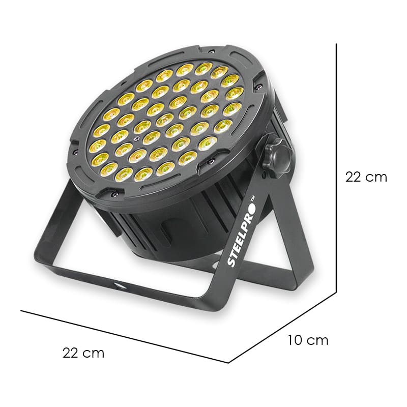 Steelpro - Cañon Par Led 40 X 3 Watts - RGB 3 En 1 - 403MPR