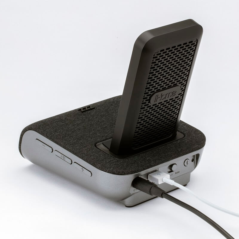 Despertador bocina bluetooth carga inalámbrica iHome IBTW20BX