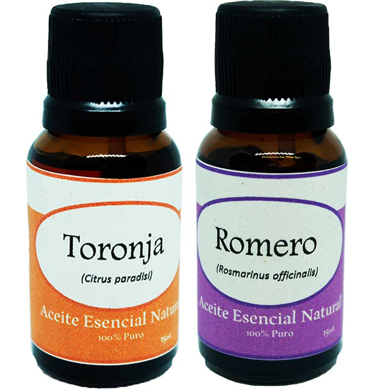 Toronja y Romero Aceite Esencial Natural Difusor 2 Piezas Aromaterapia Krisamex