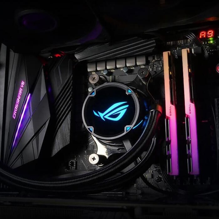 Disipador Ventilador Asus ROG STRIX LC 240 RGB Enfriamiento Liquido
