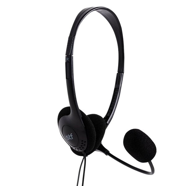 Audífono Con Micrófono Para Computadora Headset Lite Stf Negro
