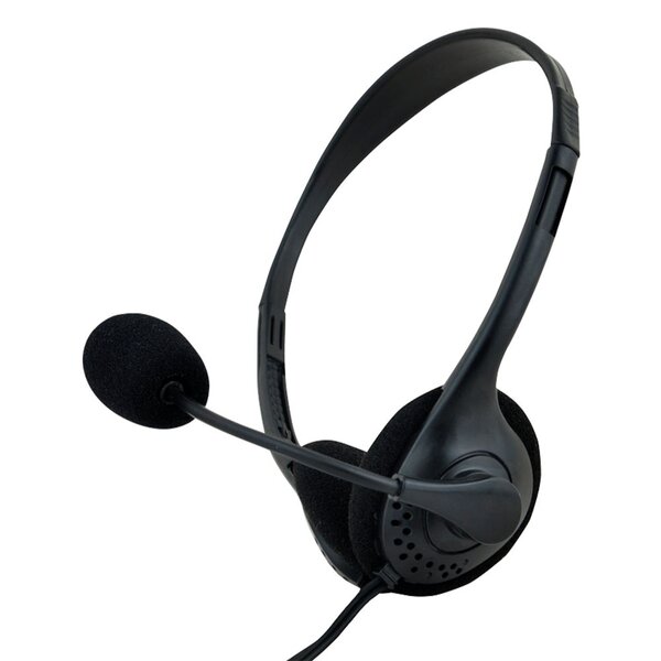 Audífono Con Micrófono Para Computadora Headset Lite Stf Negro