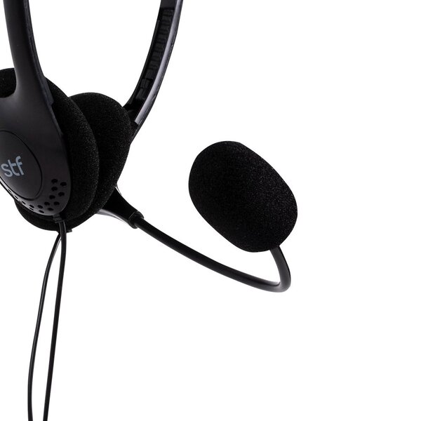 Audífono Con Micrófono Para Computadora Headset Lite Stf Negro