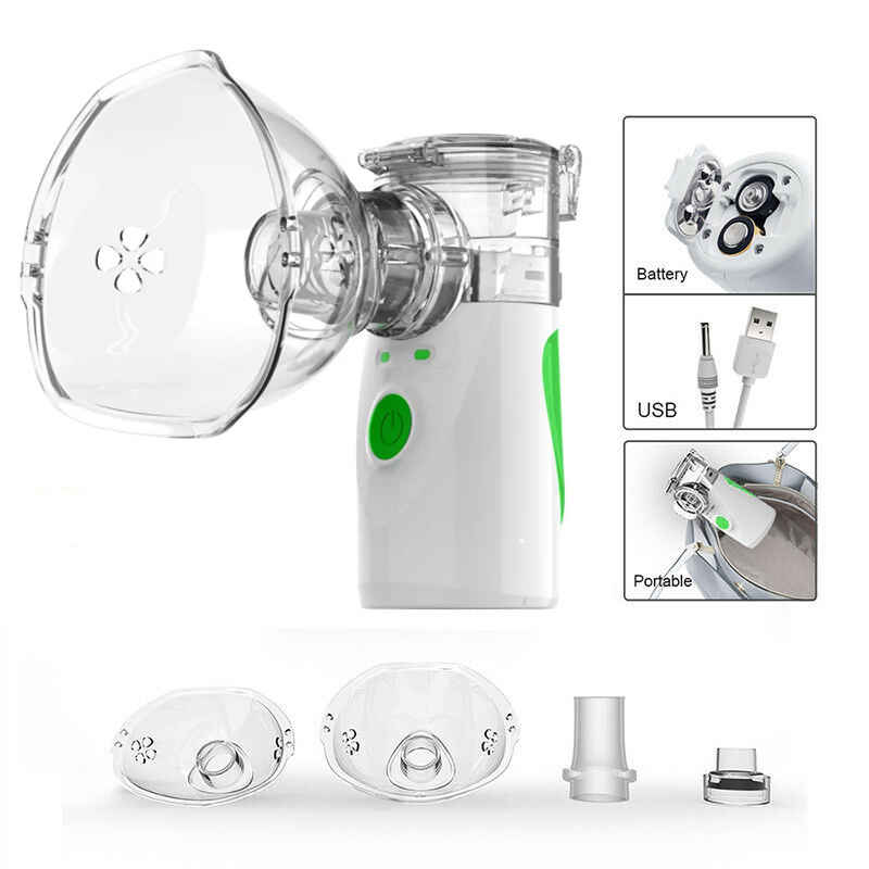 Nebulizador Portatil De Mano Mini Nebulizador Portatil De Mano Uso Facil De Inhalacion Niños y Adultos