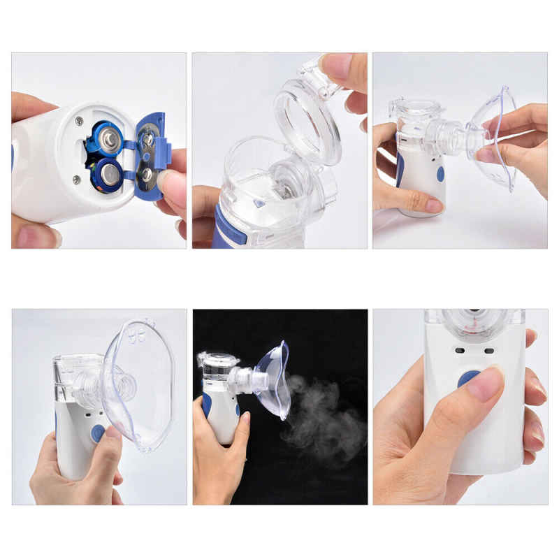 Nebulizador Portatil De Mano Mini Nebulizador Portatil De Mano Uso Facil De Inhalacion Niños y Adultos