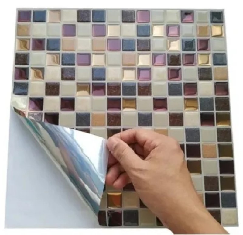 Mosaico Adherible Premium Cuadros Diamantes 3D 1pz