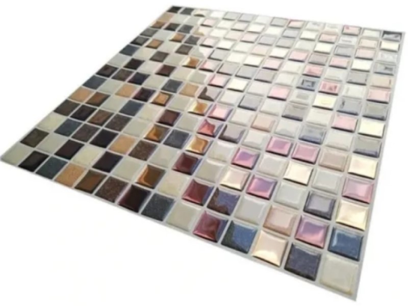 Mosaico Adherible Premium Cuadros Diamantes 3D 1pz
