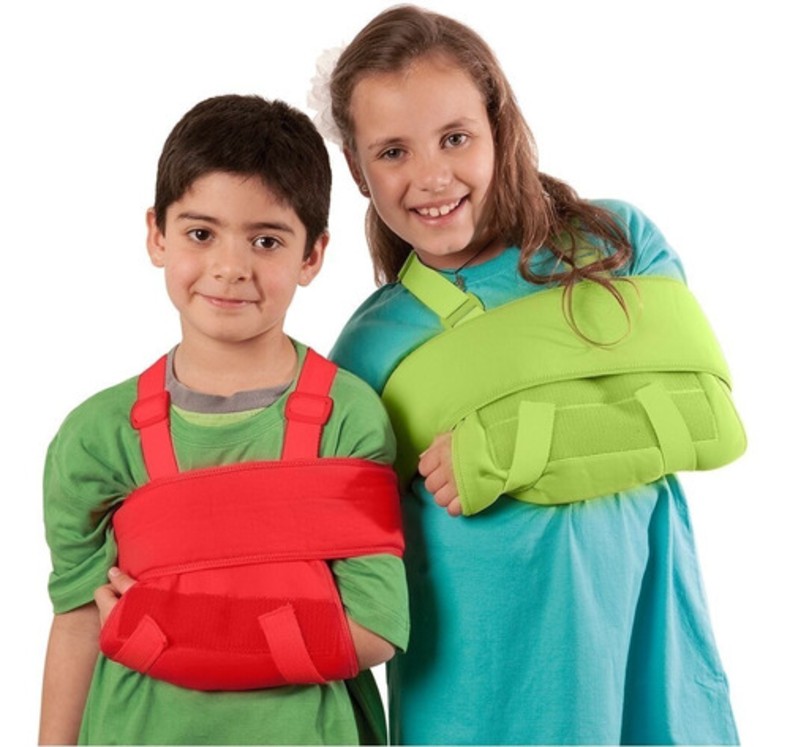 Inmovilizador Infantil De Hombro Cabestrillo Pediátrico Color Verde