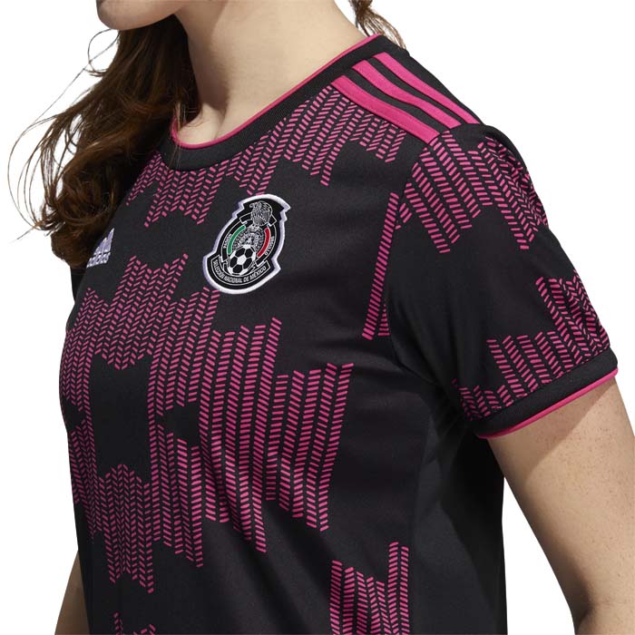 Jersey Adidas Mujer Local Selección Nacional México Negro FT9644