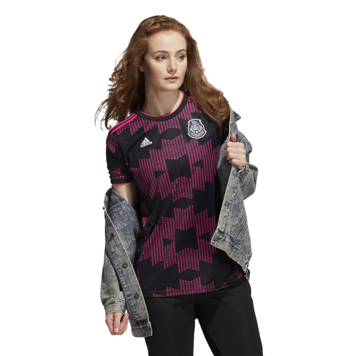 Jersey Adidas Mujer Local Selección Nacional México Negro FT9644