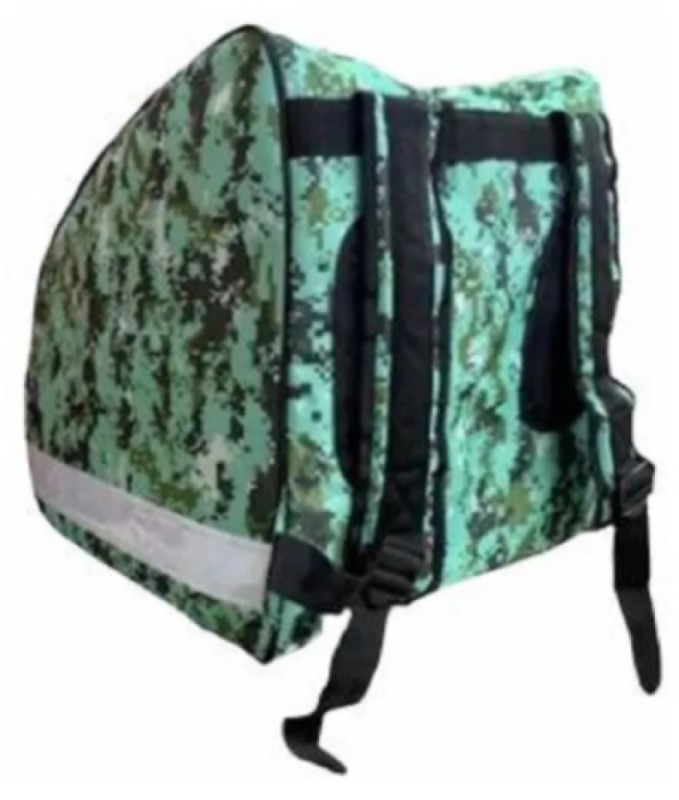 Mochila Para Repartidor Moto, Color Verde