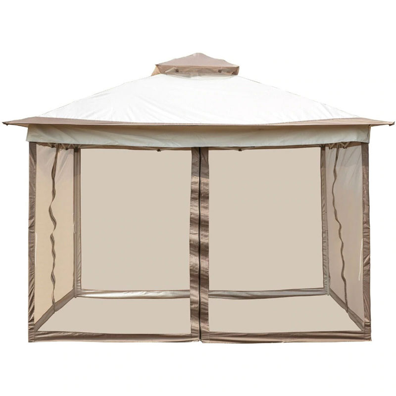 Carpa para Exteriores con mosquitera 3.60M x 3.60M toldo Gazebo café