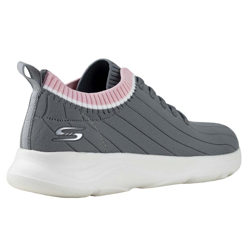 TENIS SKECHERS PARA DAMA SPORT SURGE 32536 GRIS ROSA MEMORY FOAM ORIGINALES