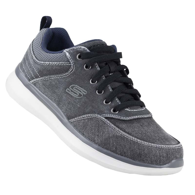 Zapatos skechers best sale classica hombre plata