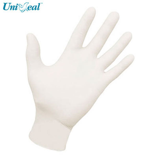 Guante De Latex Proderma Uniseal®, No Estéril, Blanco 100 piezas