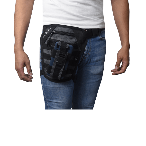 Piernera Tactica Para Celular POLO RIVERA Gris