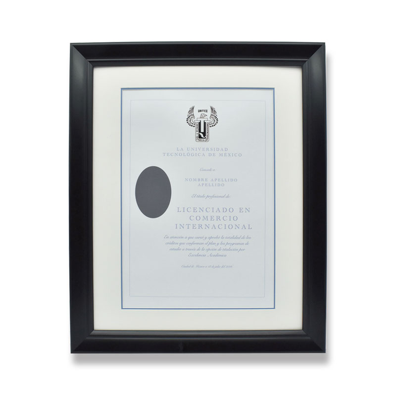Marco para Titulo profesional con Cristal y doble Maria Luisa, PASPARTU FRAMES