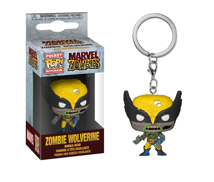 Funko Pop Llavero Keychain Figura Acción Zombies Wolverine