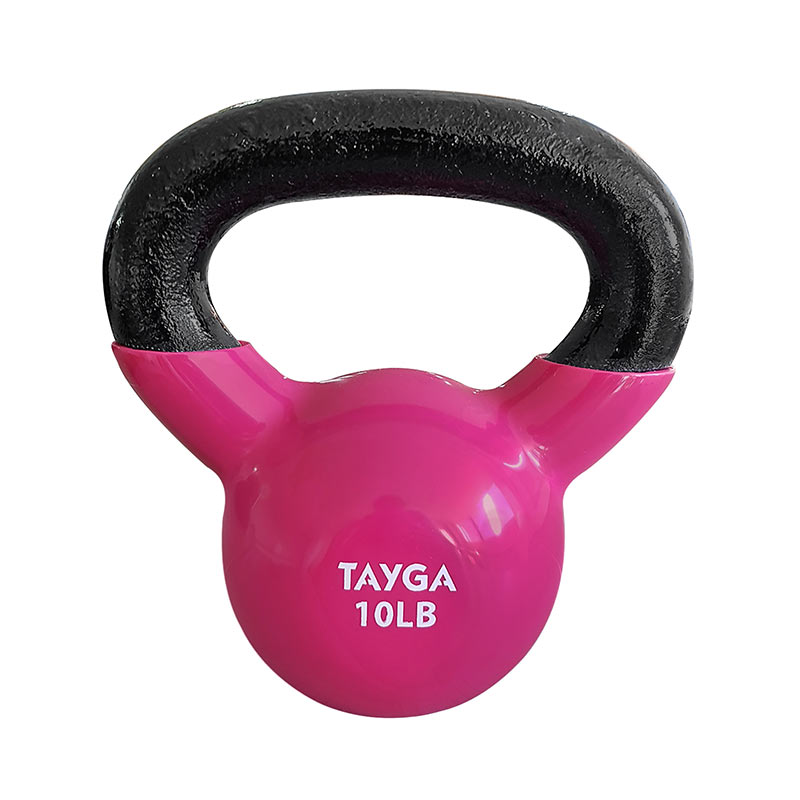 Tayga pesa Rusa fitness kettlebell 10 lb cubierta de vinil