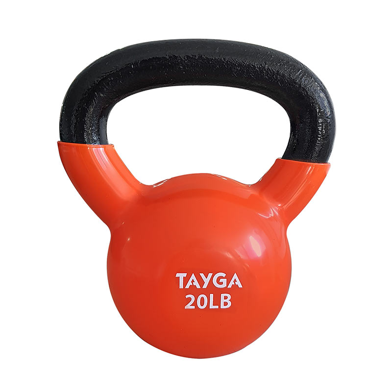 Tayga pesa Rusa fitness kettlebell 20 lb cubierta de vinil