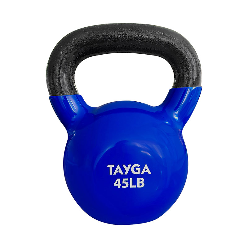 Tayga pesa Rusa fitness kettlebell 45 lb cubierta de vinil