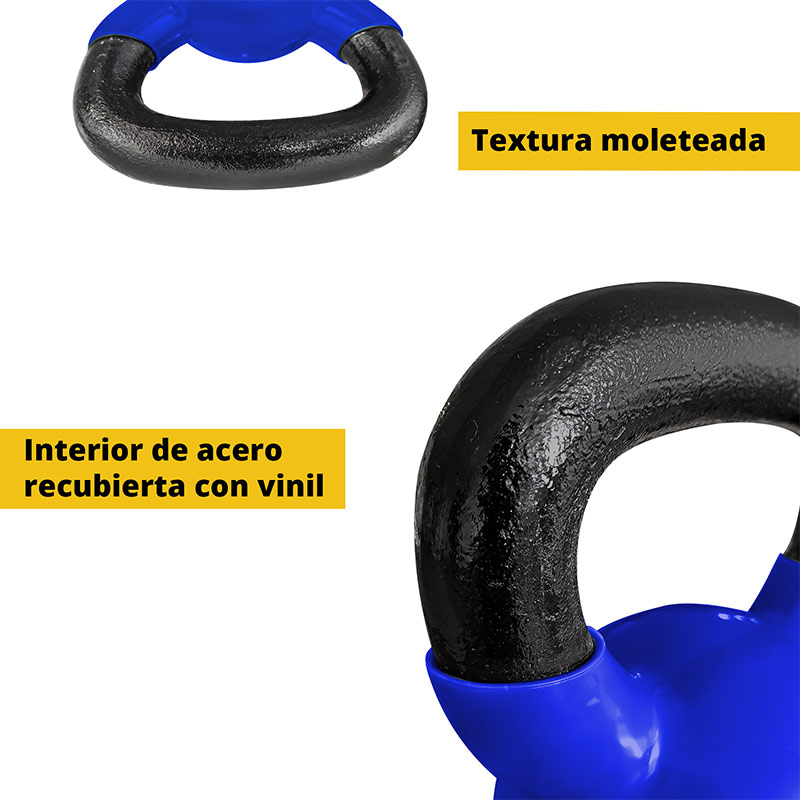 Tayga pesa Rusa fitness kettlebell 45 lb cubierta de vinil