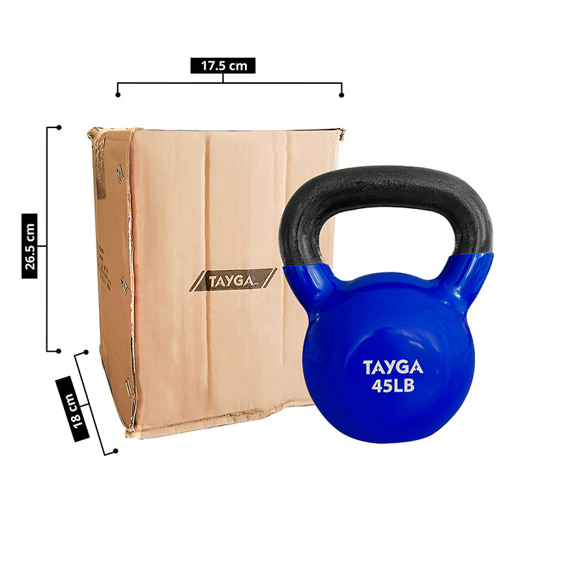 Tayga pesa Rusa fitness kettlebell 45 lb cubierta de vinil