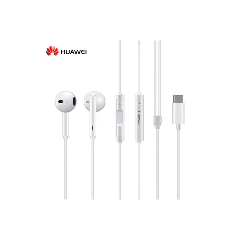 Audífonos Manos Libres Cm33 Tipo C Huawei Blanco