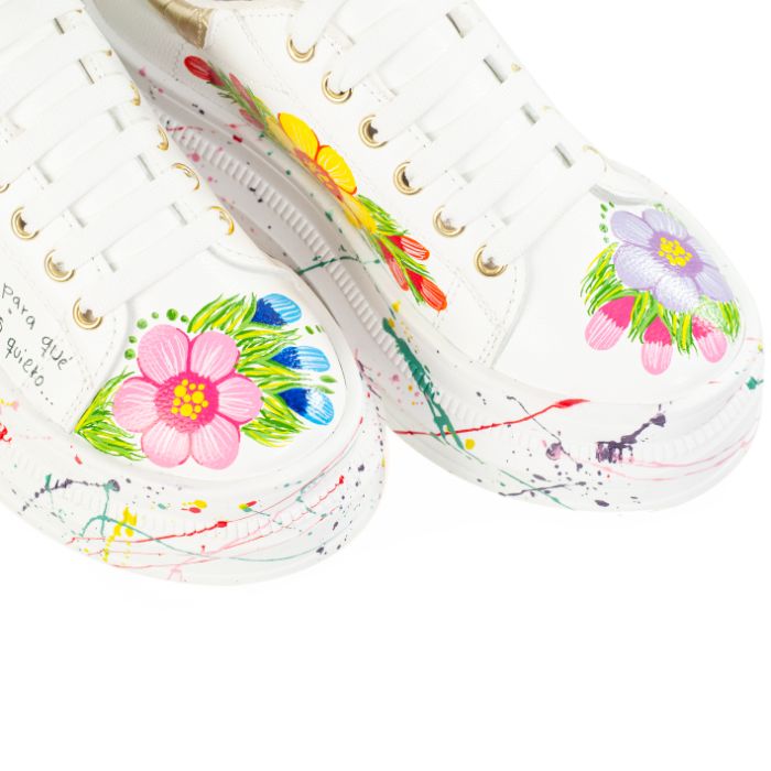 Tenis Dama Pintado a Mano 