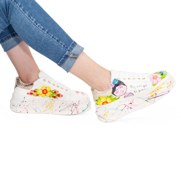 Tenis Dama Pintado a Mano 