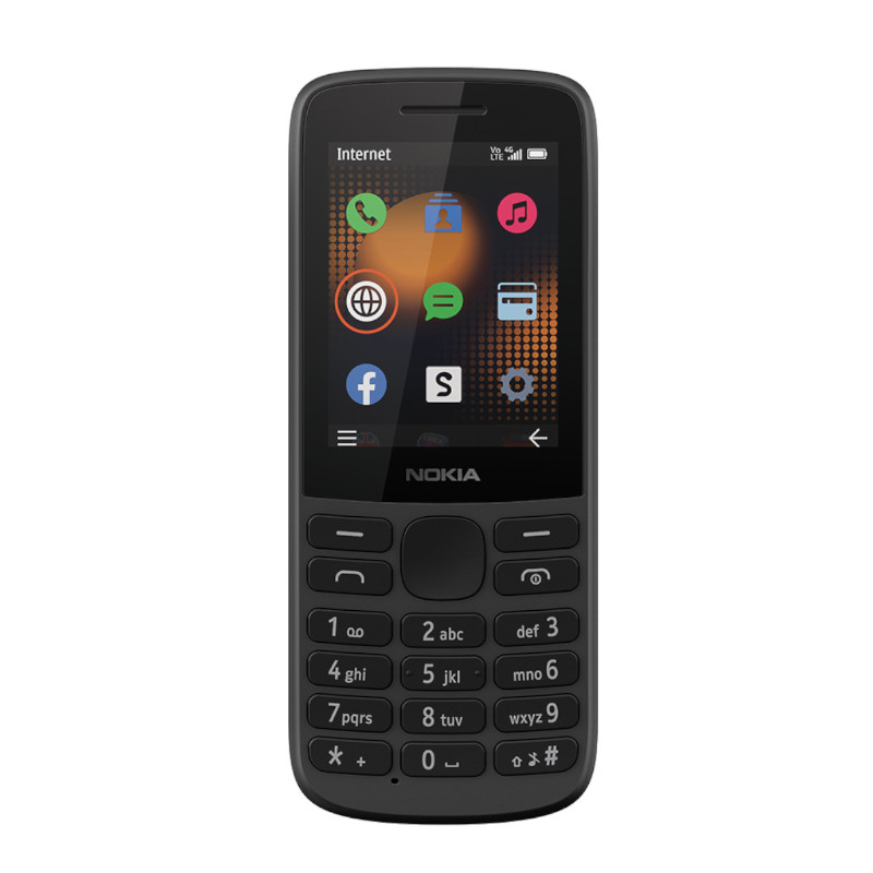 Nokia 215, 4 G Single Sim, Negro