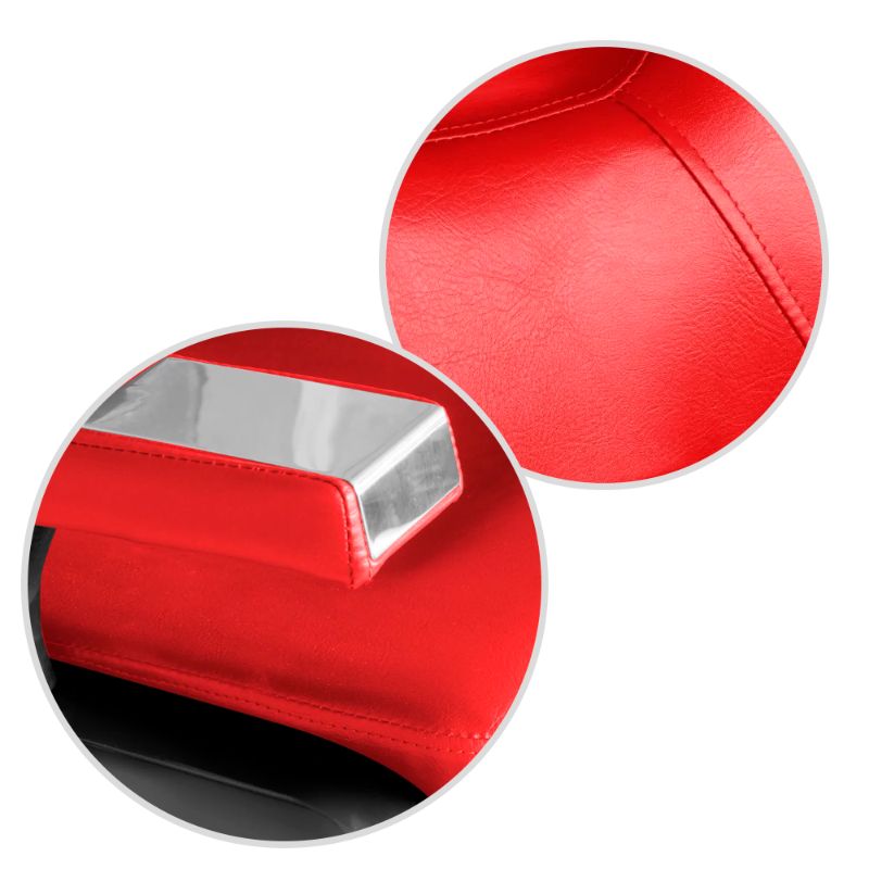 Sillon Barbero Peluqueria Silla Barberia Estetica Stay Elit Rojo