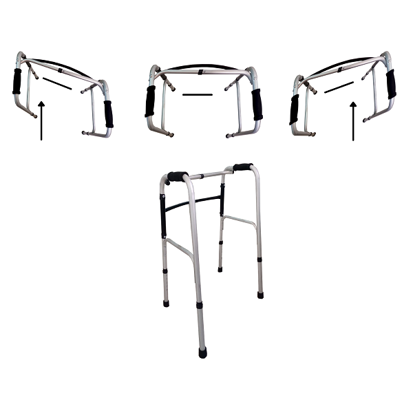 Andadera Ortopedica Plegable De Aluminio Para Adulto Vida Digna Azul