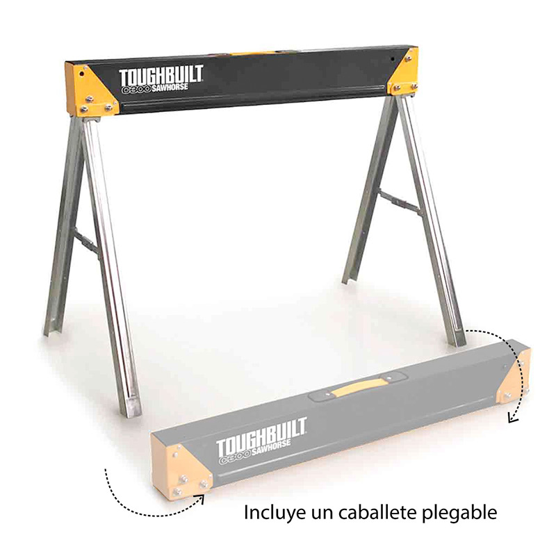 Banco Trabajo Portatil Multiproposito Carpintero ToughBuilt 
