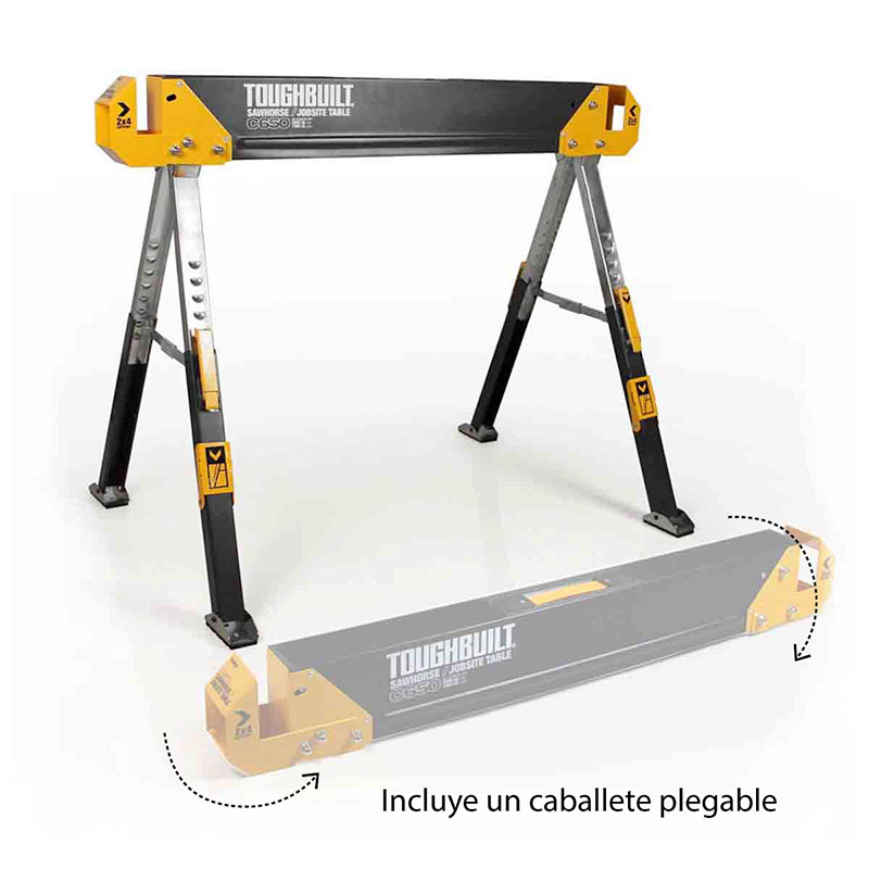 Banco Trabajo Portatil Multiproposito Carpintero ToughBuilt 