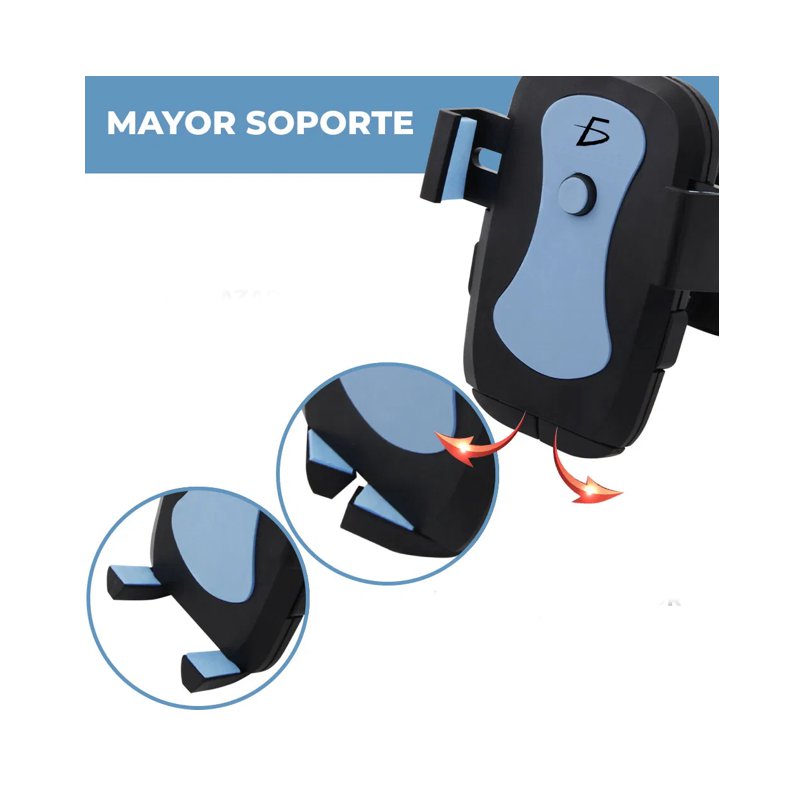 SOPORTE PORTA CELULAR PARA MOTO O BICICLETA, AJUSTABLE