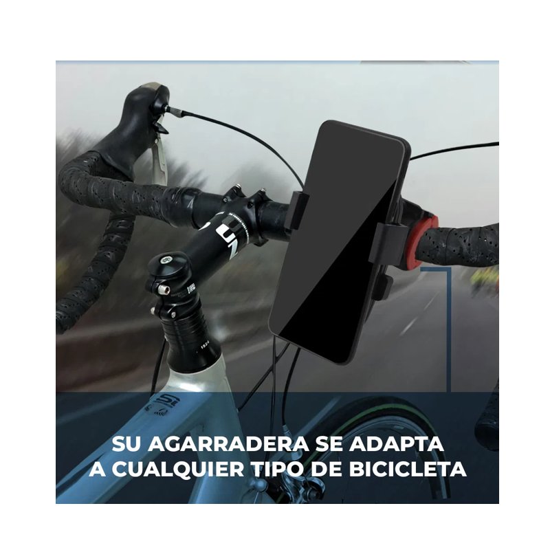 SOPORTE PORTA CELULAR PARA MOTO O BICICLETA, AJUSTABLE