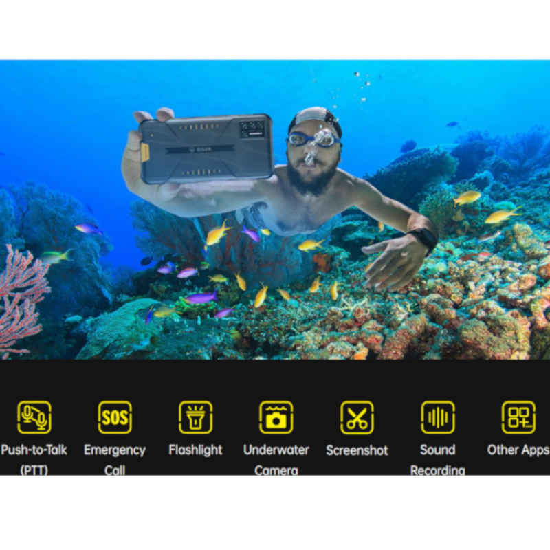 Celular Umidigi Bison 128GB 6GB RAM Dual IP68 Lava Orange